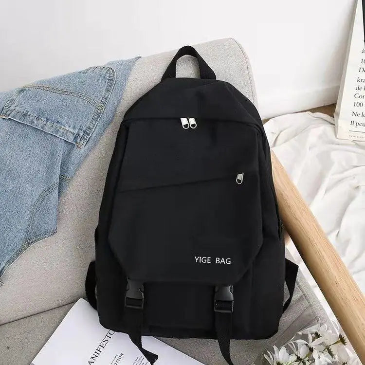 Trendy Japanese Canvas Backpack for Outdoor Use