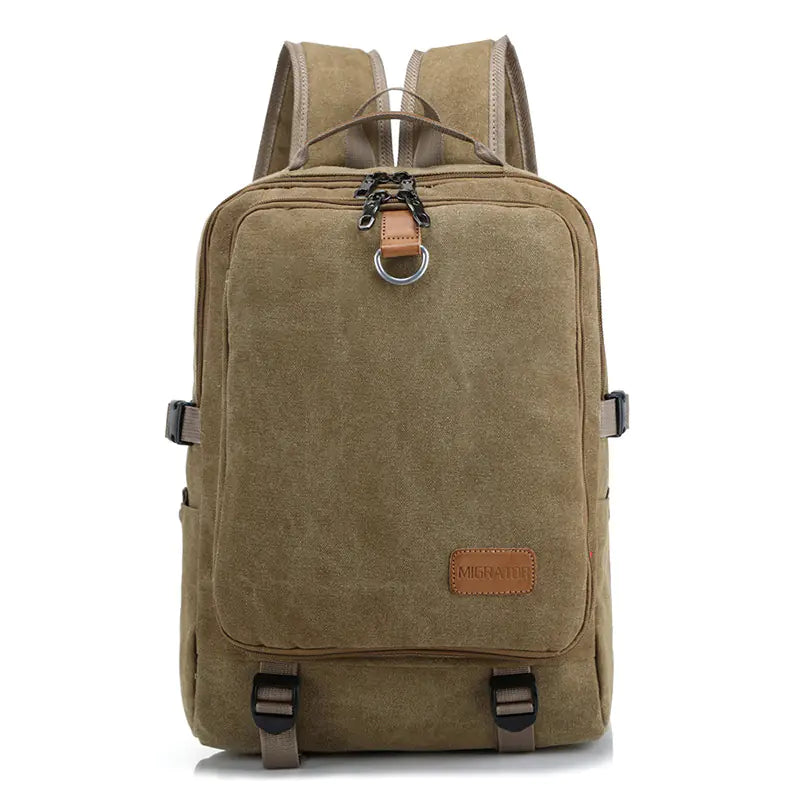 Retro Canvas Backpack - Fashionable Casual Style