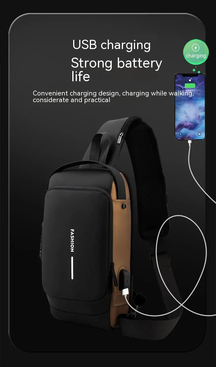 Anti-theft Motorcycle Chest Bag