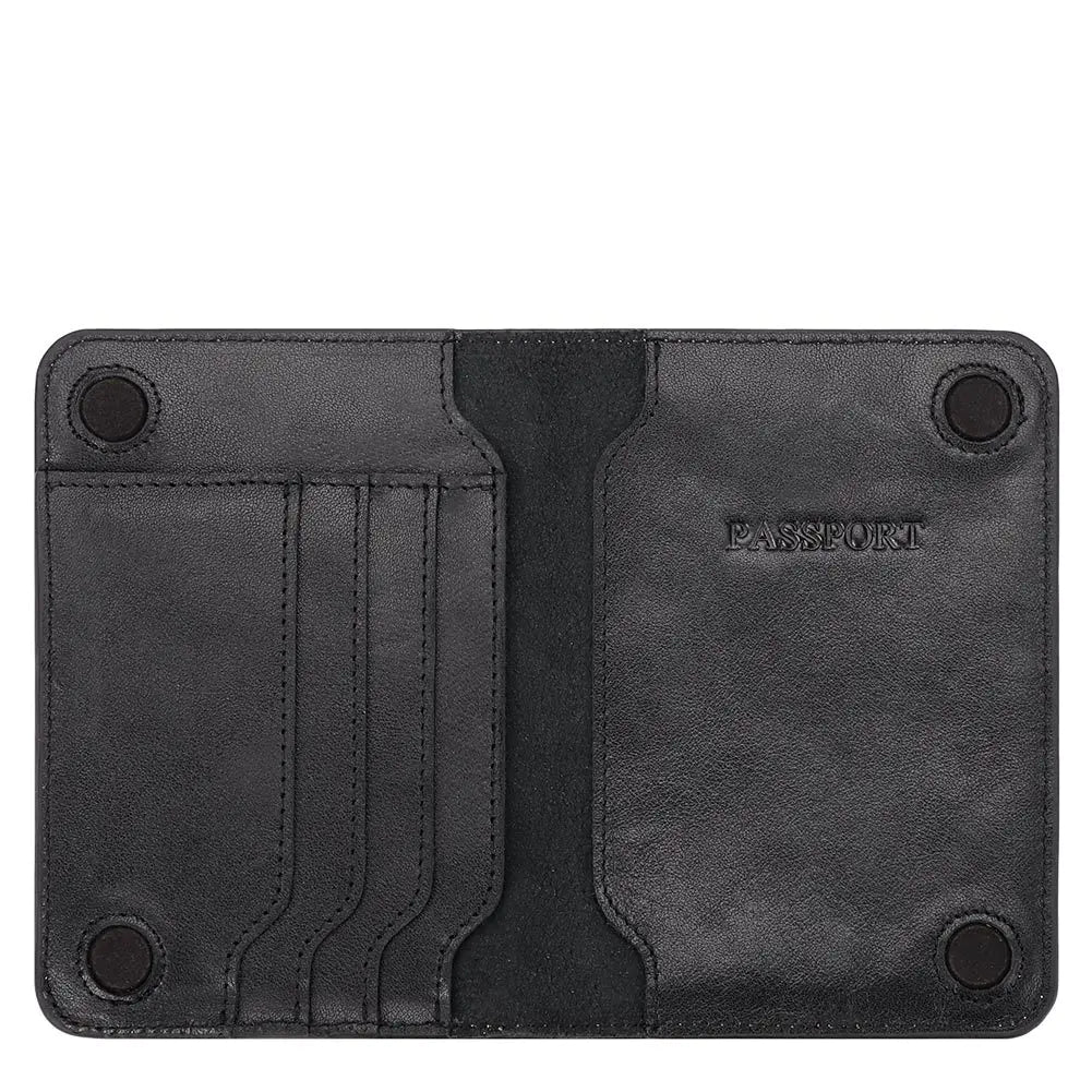 Genuine Leather Travel Passport Holder for Documents