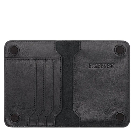 Genuine Leather Travel Passport Holder for Documents