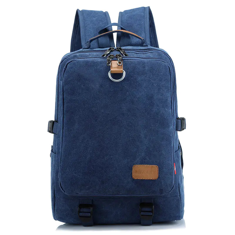 Retro Canvas Backpack - Fashionable Casual Style