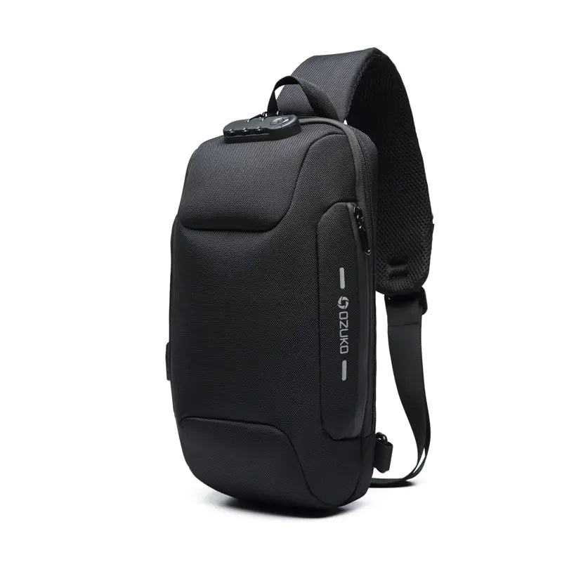 Anti-Theft Waterproof USB Shoulder Chest Bag