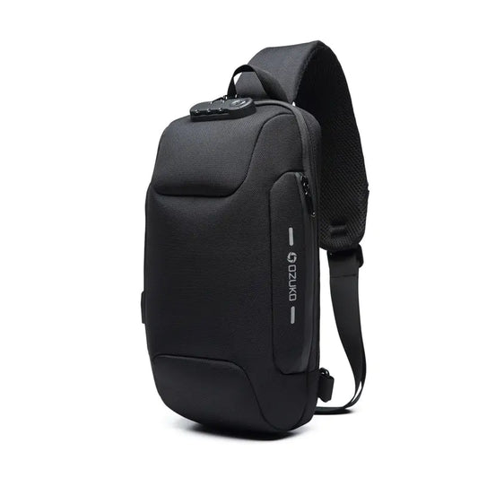 Anti-Theft Waterproof USB Shoulder Chest Bag